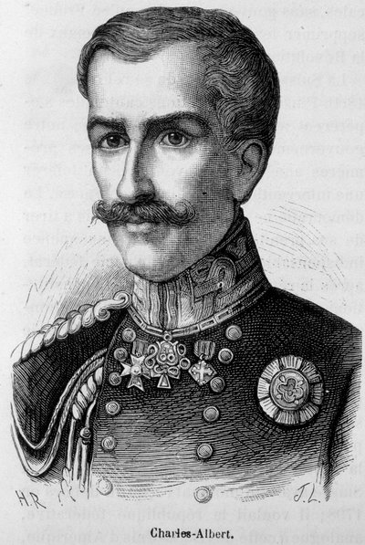 Porträt von Charles-Albert von Unknown artist