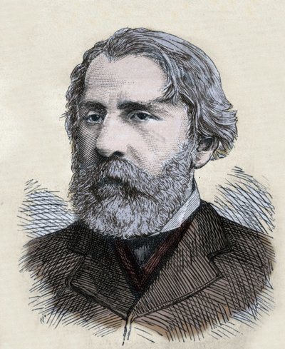 Porträt von Iwan Turgenjew (Turgenev) von Unknown artist