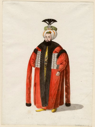 Porträt von Mahmud II (1785-1839) von Unknown artist