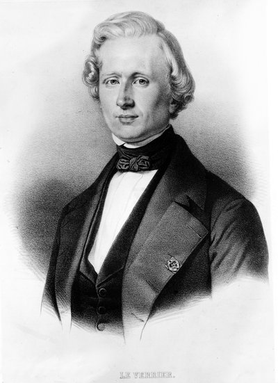 Porträt von Urban Le Verrier (1811-1877) von Unknown artist