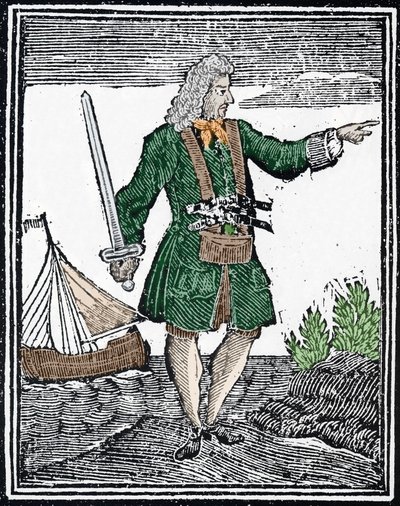 Darstellung des Piraten Charles Vane von Unknown artist