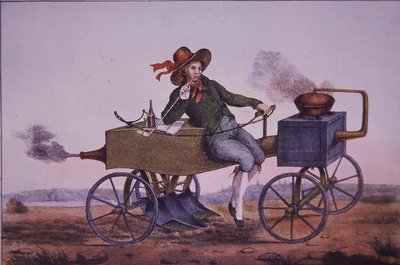 Dampfpflug, frühes 19. Jahrhundert von Unknown artist