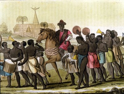 Der König von Benin (Dahomey). von Unknown artist