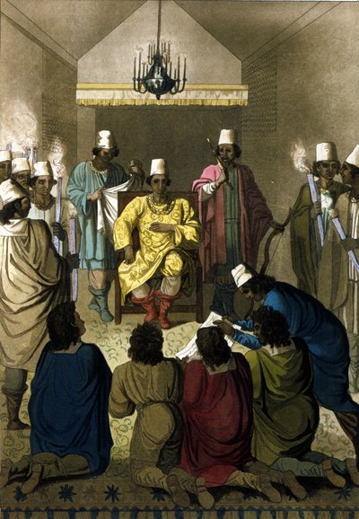 Der König von Kongo empfängt niederländische Kaufleute von Unknown artist