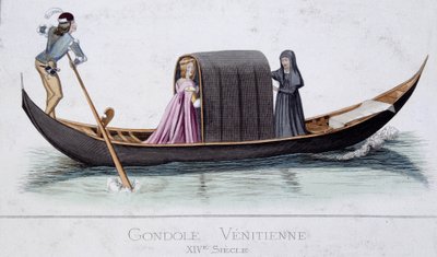 Venezianische Gondel des 14. Jahrhunderts von Unknown artist