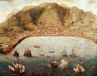 Ansicht von Funchal, Madeira-Insel (Gemälde) von Unknown artist