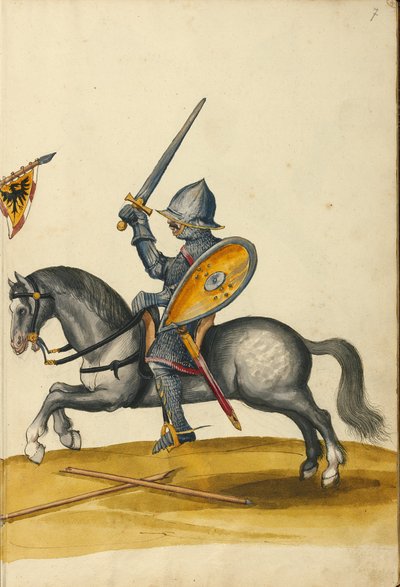 Ein Reiter in Rüstung von Unknown artist