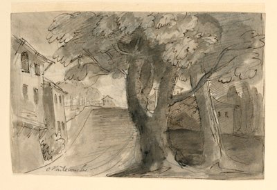 Eine Straße in Montevarchi, in der Nähe von Arezzo von Unknown artist