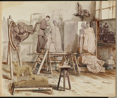 Ein Bildhaueratelier von Unknown artist