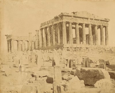 [Schrägansicht des Parthenon] von Unknown artist