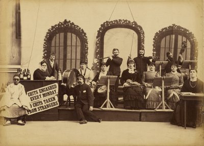 Band spielt auf der Straße von Unknown artist