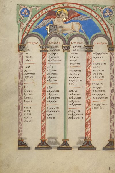 Kanontafel-Seite von Unknown artist