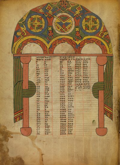 Kanontafel-Seite von Unknown artist