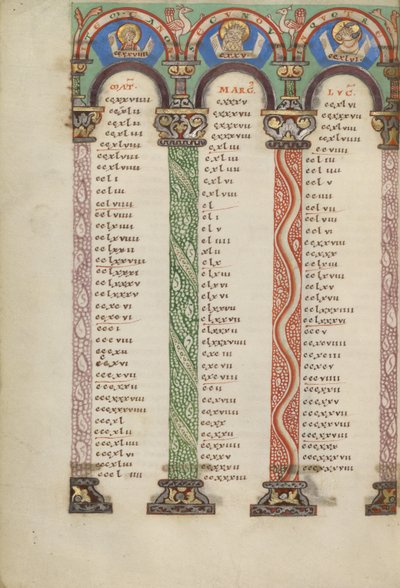 Kanontabelle Seite von Unknown artist