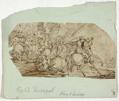 Kavallerie-Gefechtszene von Unknown artist