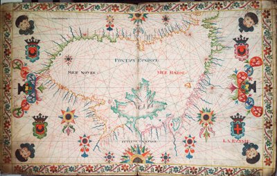 Karte des Schwarzen Meeres, um 1600 (Manuskript) von Unknown artist