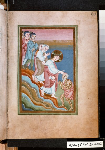 Christus heilt einen Aussätzigen, um 1035 von Unknown artist