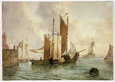 Versammlung von Schiffen im Hafen von Unknown artist