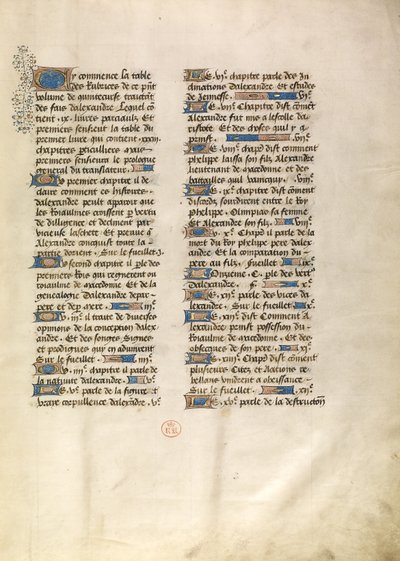 Geschmückte Textseite von Unknown artist