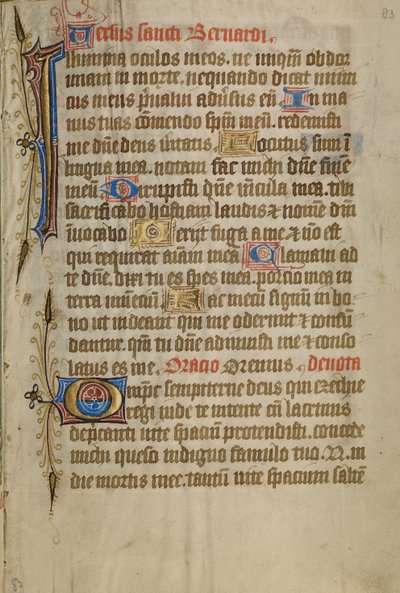 Dekorierte Textseite von Unknown artist