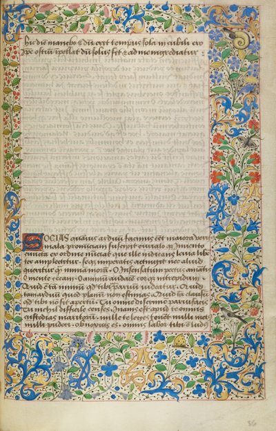 Dekorierte Textseite von Unknown artist