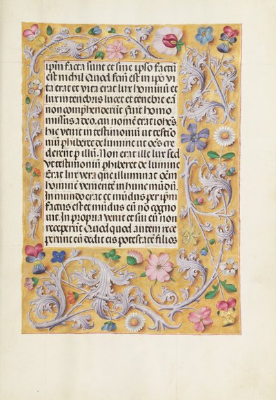 Dekorierte Textseite von Unknown artist