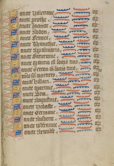 Geschmückte Textseite von Unknown artist