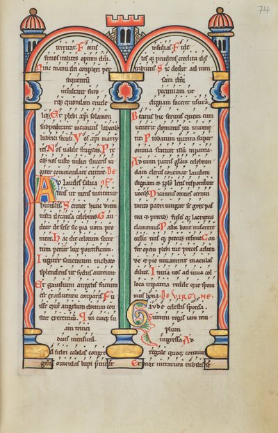 Geschmückte Textseite von Unknown artist