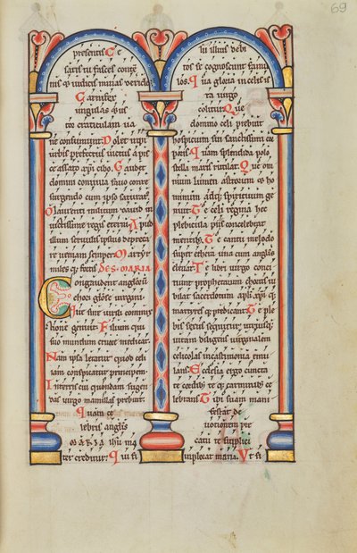 Geschmückte Textseite von Unknown artist