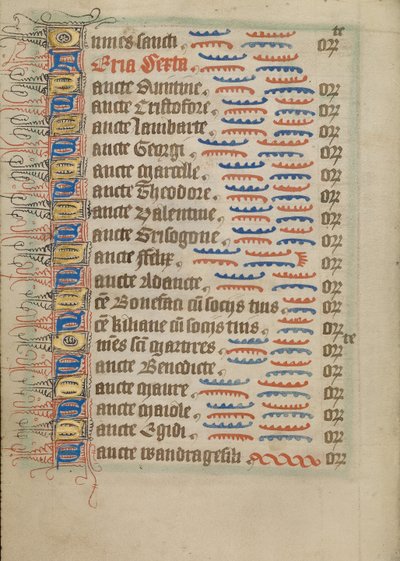 Geschmückte Textseite von Unknown artist