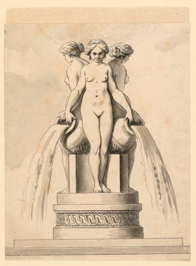 Entwurf für einen Brunnen von Unknown artist