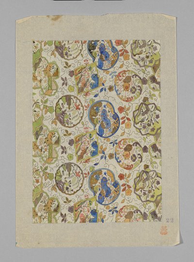 Design auf Papier von Unknown artist