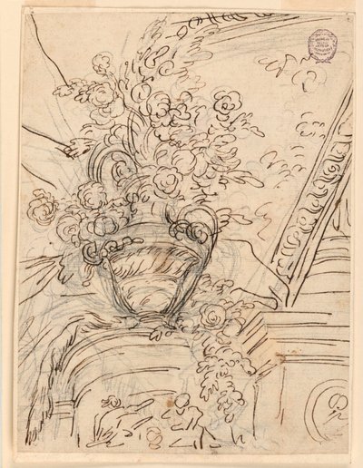 (Detail) einer Wandmalerei von Unknown artist