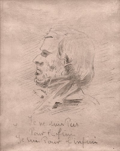 Eugène Delacroix (Zeichnung, ca. 1850) von Unknown artist
