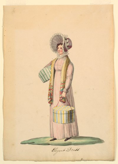 Mode: Elegantes Kleid von Unknown artist