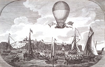Erste Luftüberquerung des Ärmelkanals von Unknown artist