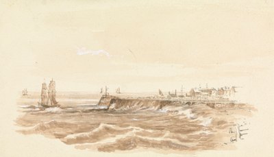 Hafenszene von Unknown artist