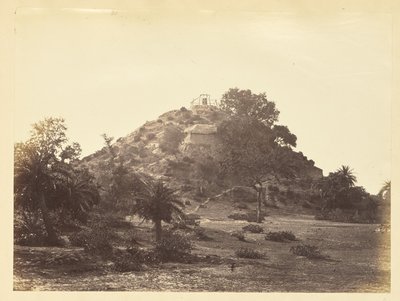 Hütte auf einem Hügel, Indien von Unknown artist