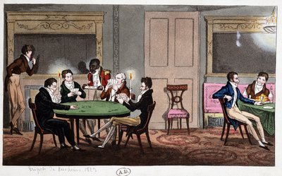 In einem englischen Club: „Cheating Tripot“, England von Unknown artist
