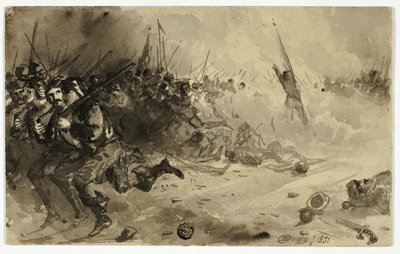 Infanterieschlacht von Unknown artist