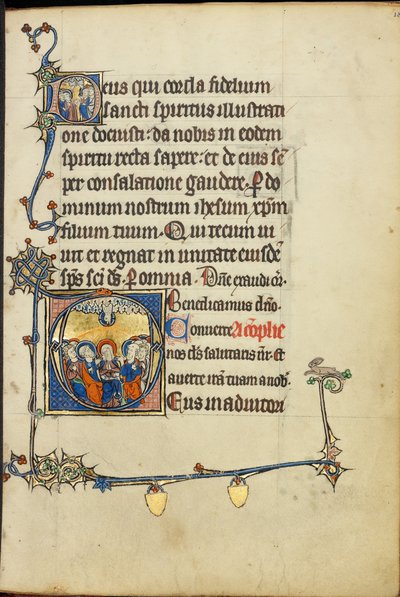 Initiale D: Die Himmelfahrt; Initiale D: Pfingsten von Unknown artist