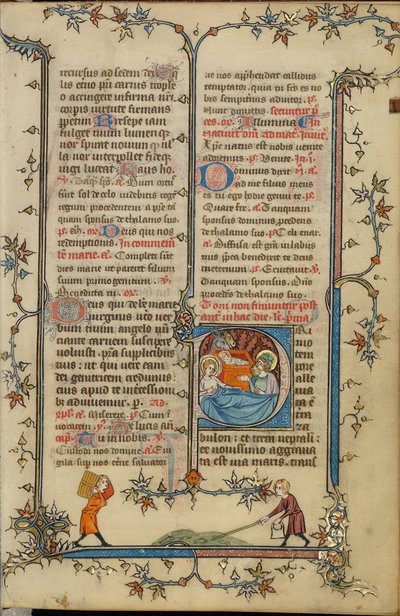 Initiale P: Die Geburt Christi von Unknown artist