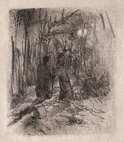 Der Friedhof von Busk von Unknown artist