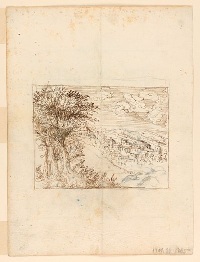 Landschaft: verso: Groteskes Design von Unknown artist