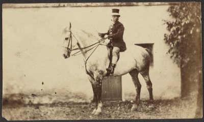 [Mann auf einem Pferd] von Unknown artist