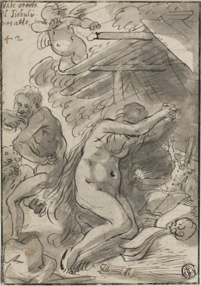 Maria Magdalena in der Wildnis von Unknown artist