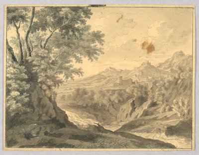 Gebirgige Landschaft von Unknown artist