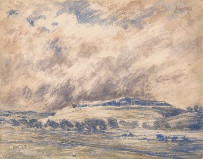 Old Sarum in einem Sturm von Unknown artist