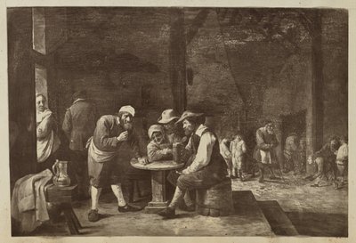 [Gemälde von Männern am Tisch versammelt] von Unknown artist