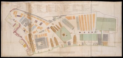 Plan des Deptford Dockyard von Unknown artist